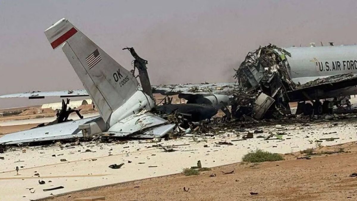 US surveillance plane wrecked as Iran hits Prince Sultan Air Base