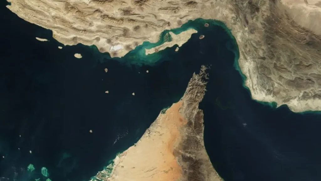 Straits of Hormuz Credit NASA public domain via Wikimedia