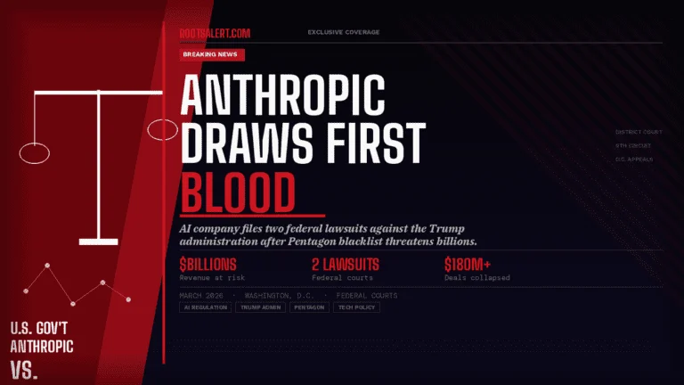 Anthropic Sues Trump’s Pentagon Over Blacklist  Billions at Stake