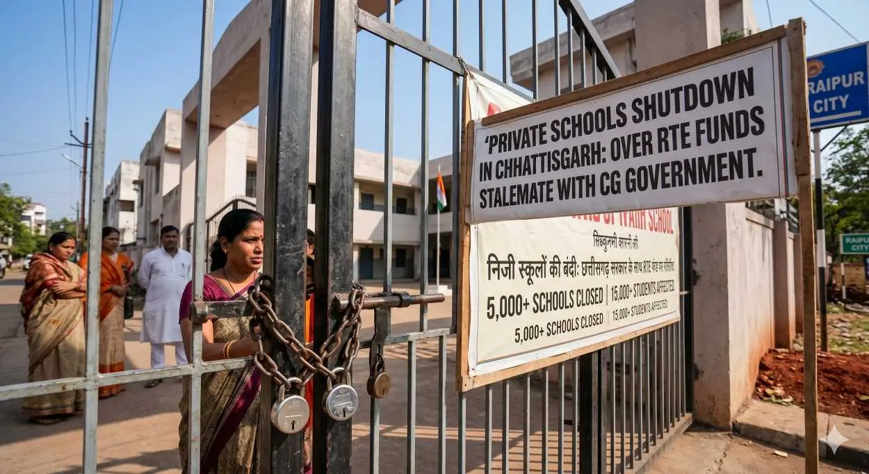 5,000 Chhattisgarh Private Schools Shut Down Over RTE Funds