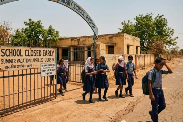 Chhattisgarh Prepones School Break as Temperatures Cross 41 in Raipur