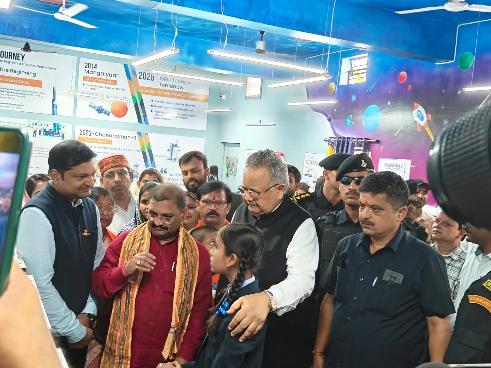 Honourable Dr. Raman Singh Inaugurates Division’s First Space Education Lab