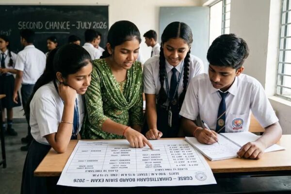 CGBSE 2nd Main Exam 2026: Chhattisgarh Board Releases Class 10 and 12 Timetable