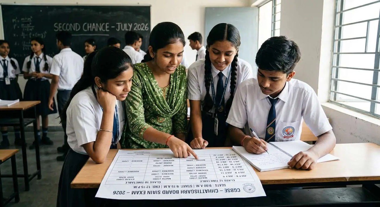 CGBSE 2nd Main Exam 2026: Chhattisgarh Board Releases Class 10 and 12 Timetable