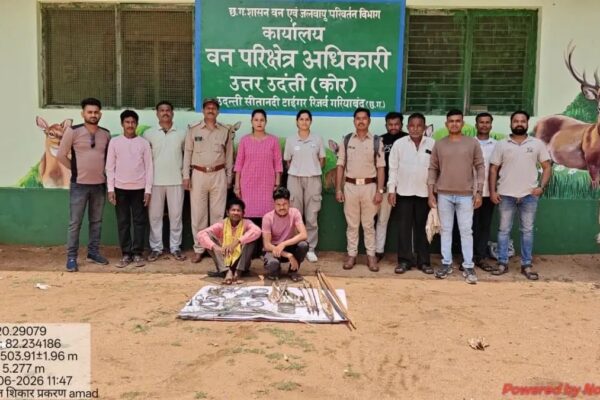 Under Forest Minister Shree Kedar Kashyap’s Leadership, Department Foils Poaching Ring in Udanti-Sitanadi Tiger Reserve