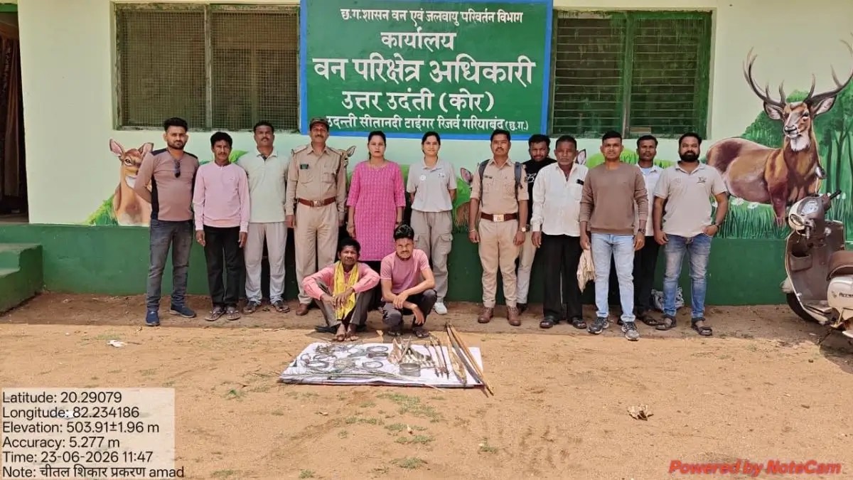 Under Forest Minister Shree Kedar Kashyap’s Leadership, Department Foils Poaching Ring in Udanti-Sitanadi Tiger Reserve 1 img 1474
