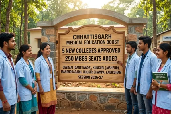 Chhattisgarh gets five new medical colleges and 250 MBBS seats