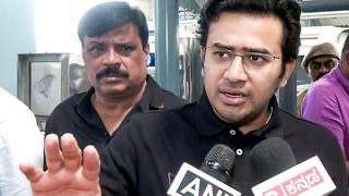 BJP MP Tejasvi Surya Detained During Protest Against Namma Metro Fare Hike in Bengaluru